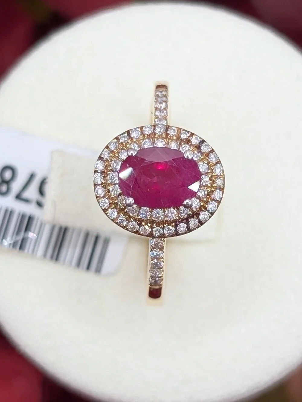 18K Gold AAA Burmese Ruby, Diamond Ring 1.28ctw GIA Certification/Appraisal
